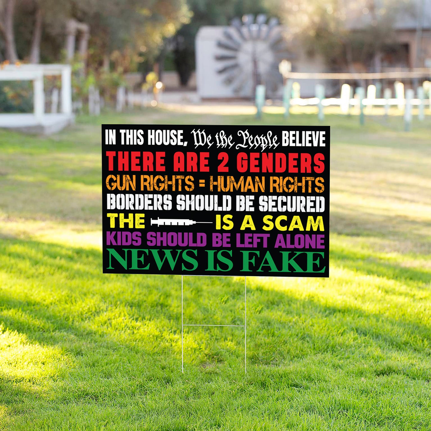 We The People Yard Sign